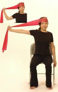 neck side exercise with resistance band